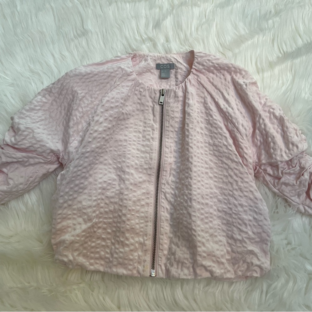 Cos Kids Girls pink cotton jacket -1-2Y
